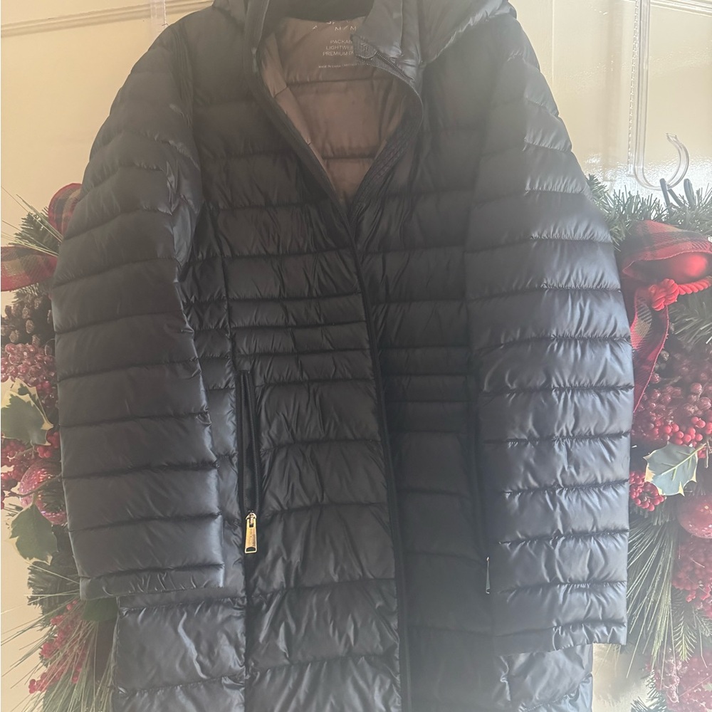 Andrew Marc Black Packable Down Jacket